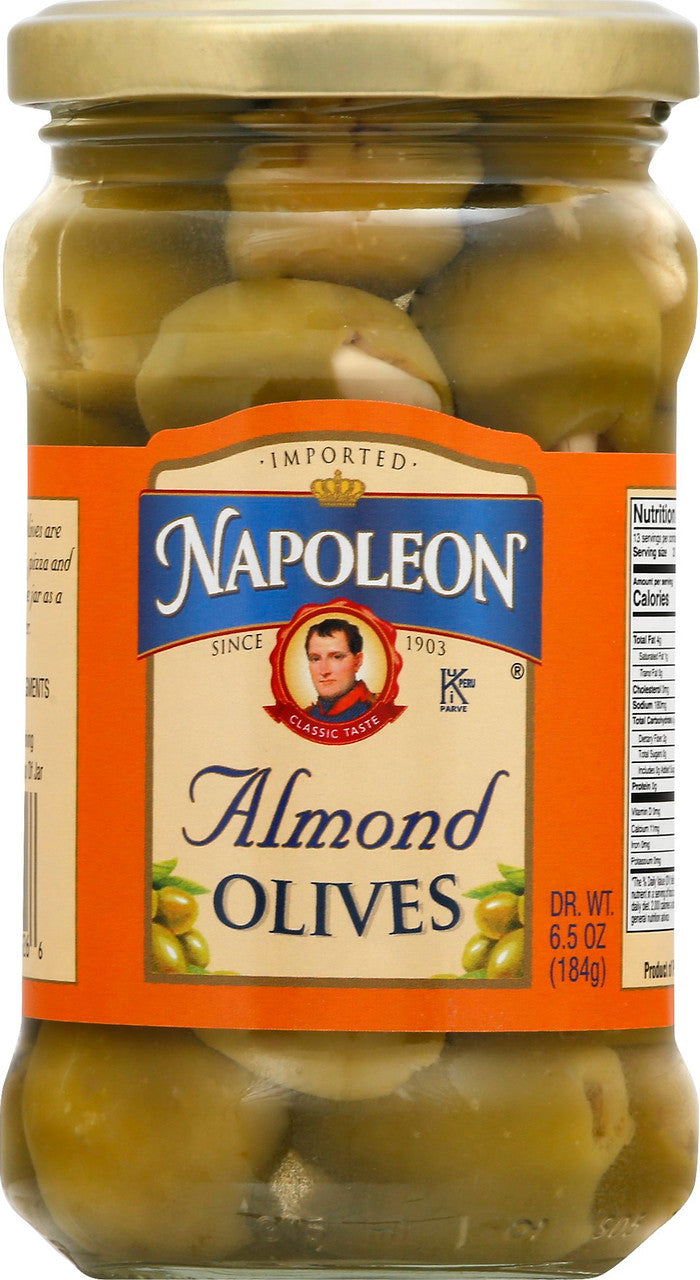 Napoleon Co. Almond Stuffed Olives (12x6.5Oz)-1