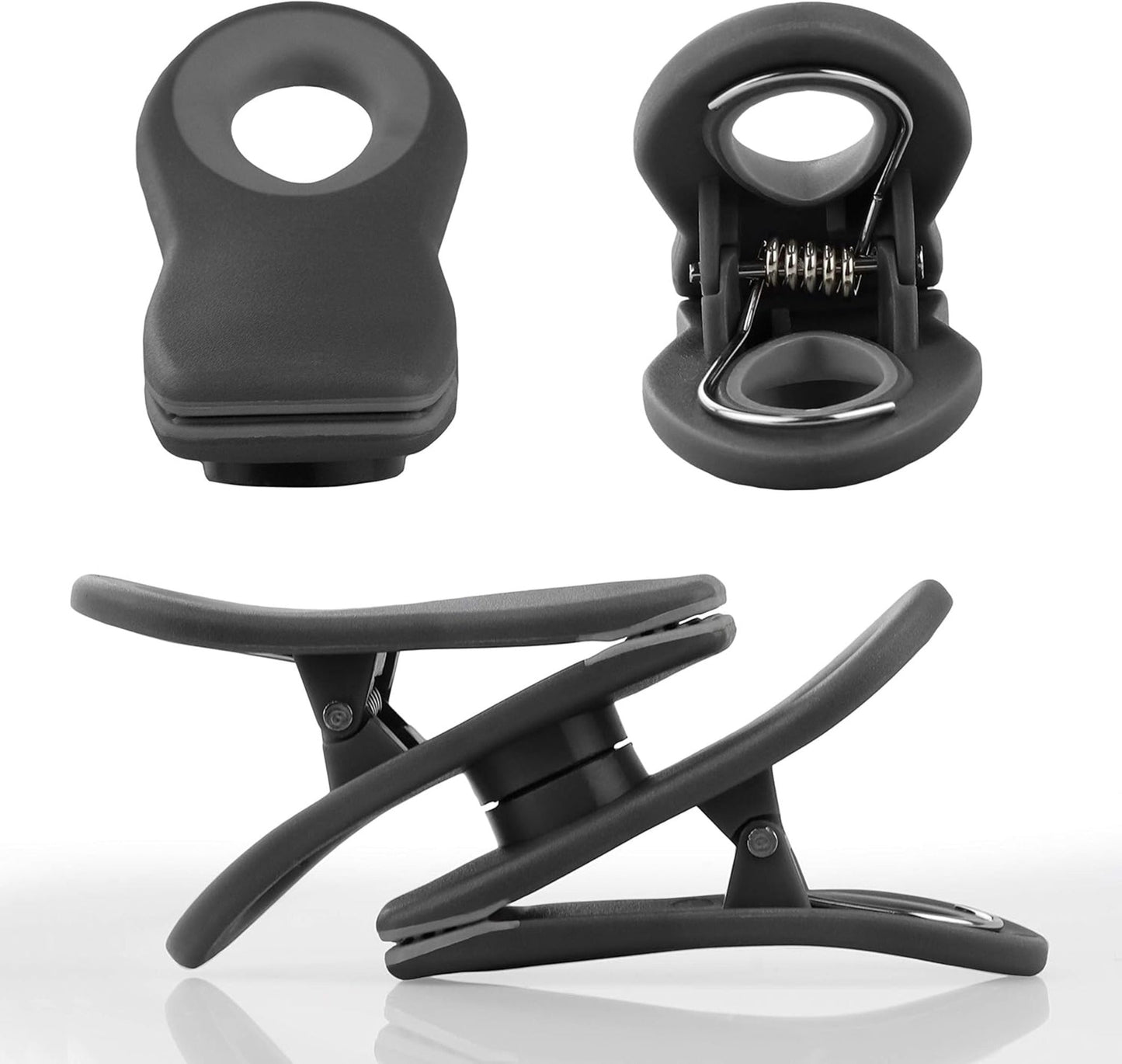 10-Piece Magnetic Bag Clip Set, Black-3