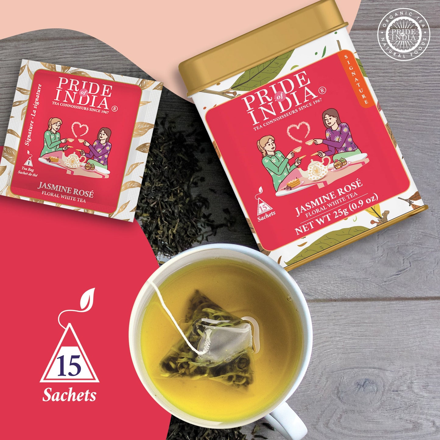 Jasmine Rose - Floral White Tea Bags-1
