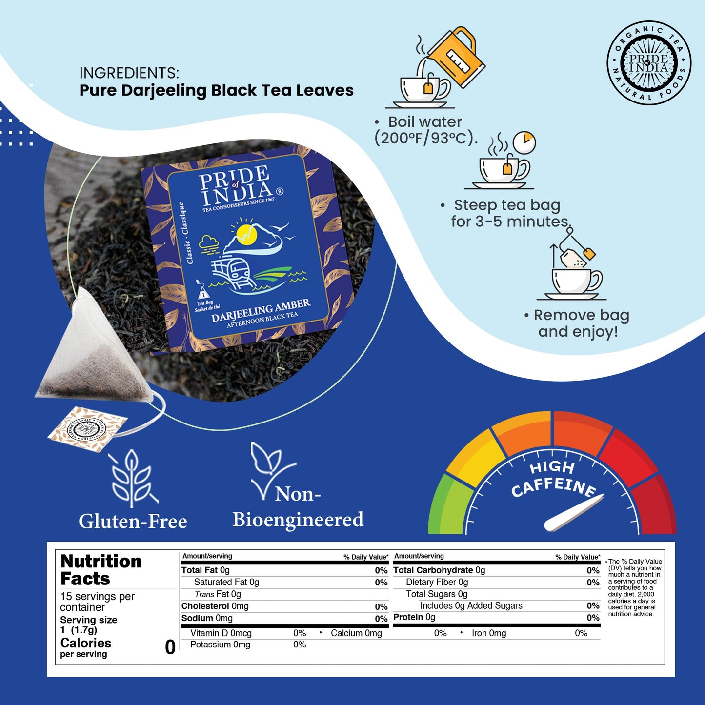 Darjeeling Amber - Afternoon Black Tea Bags-3
