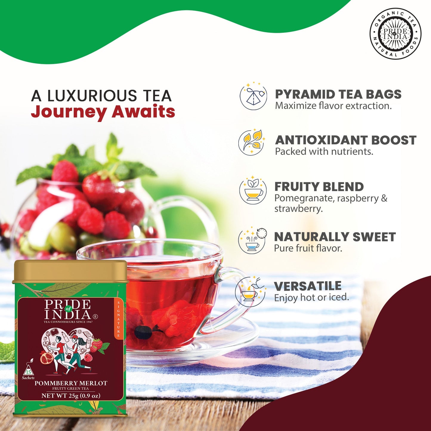 PommBerry Merlot - Fruity Green Tea Bags-4