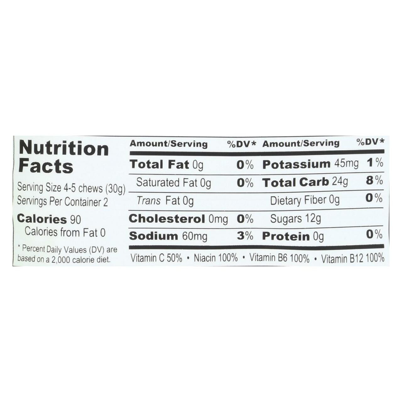 Probar Enrgy Chews Straw (12x2.1OZ )-1