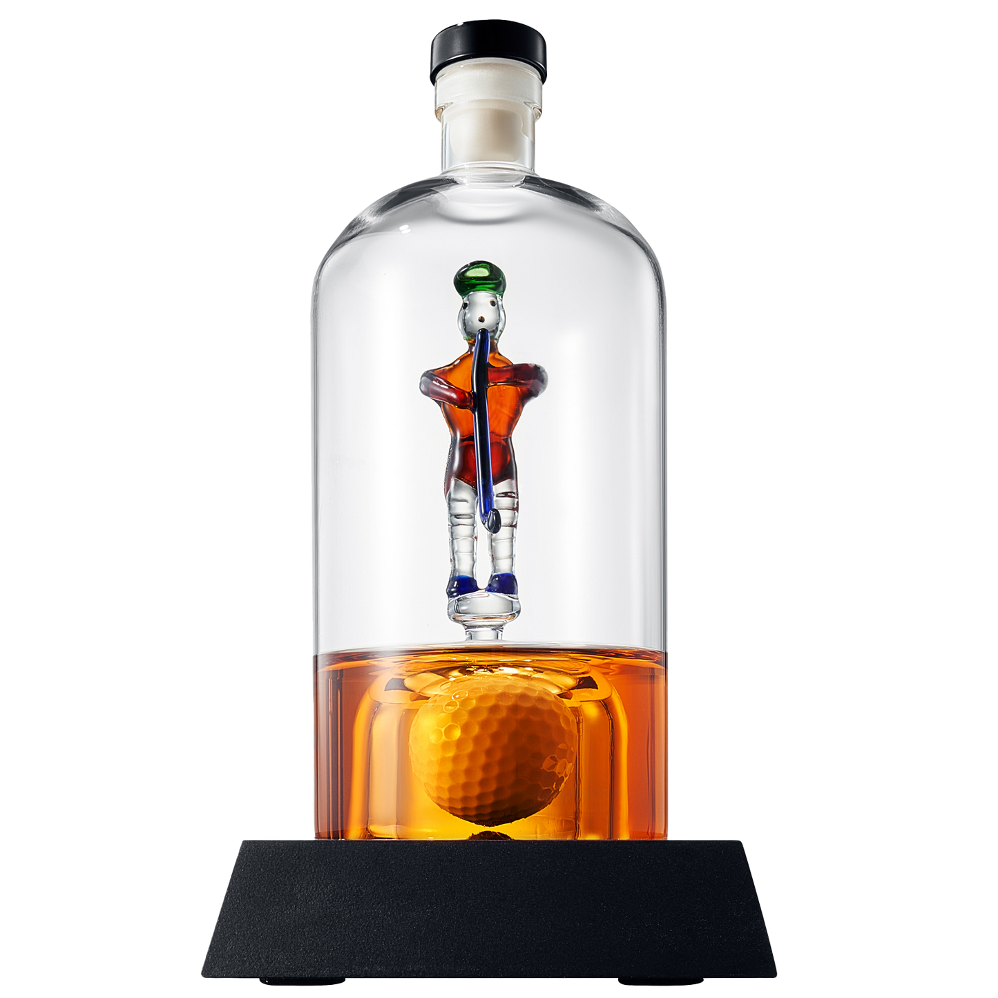 Golfer Decanter Whiskey Decanter - The Wine Savant, Golf Gifts for Both Men & Women, Golf Accessories, Golfer Gifts, Based on A Replica Human Golfing (750ml Decanter)-0