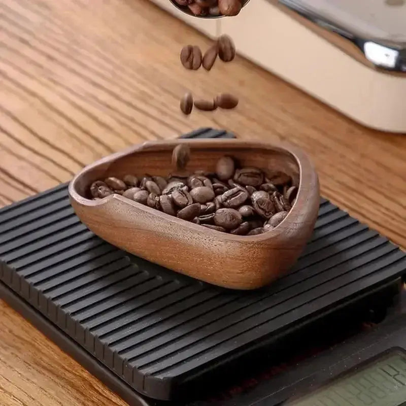 Walnut Wood Coffee/Tea Dosing Cup – Handcrafted Espresso Dosing Cup & Coffee Bean Measuring Container for Coffee Enthusiasts-2