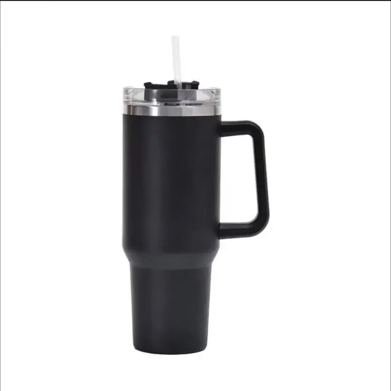 40oz 1200ML High Quality Insulated Tumbler with Handle Straw Double Wall Thermal Iced Travel Cup Coffee Cup Perfect Gift-12