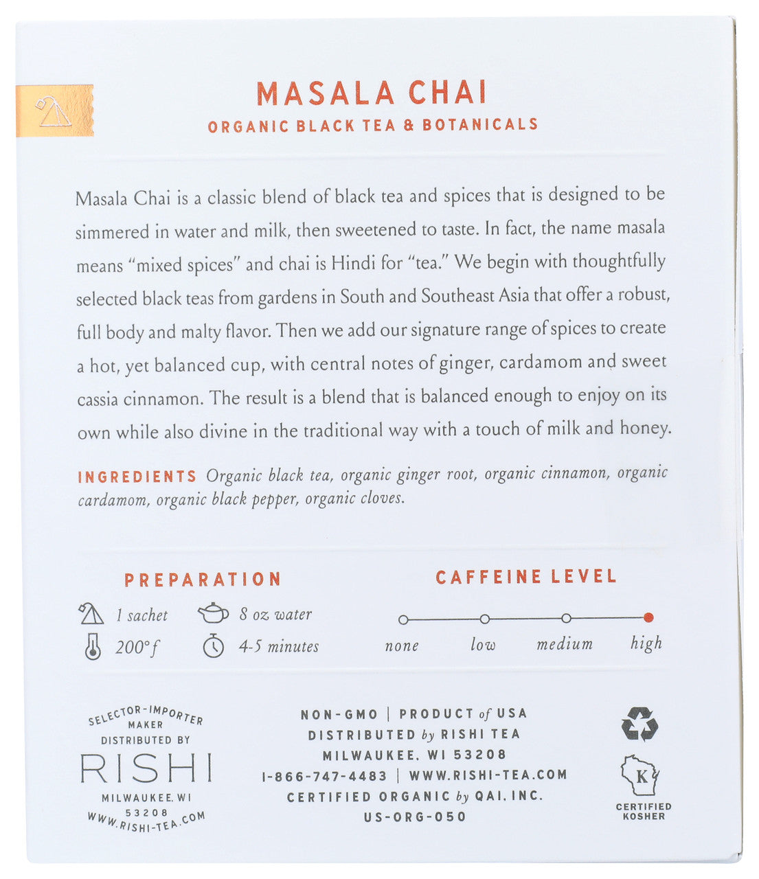 OG2 RISHI MSALA CHAI TEA ( 6 X 15 BAG )-1