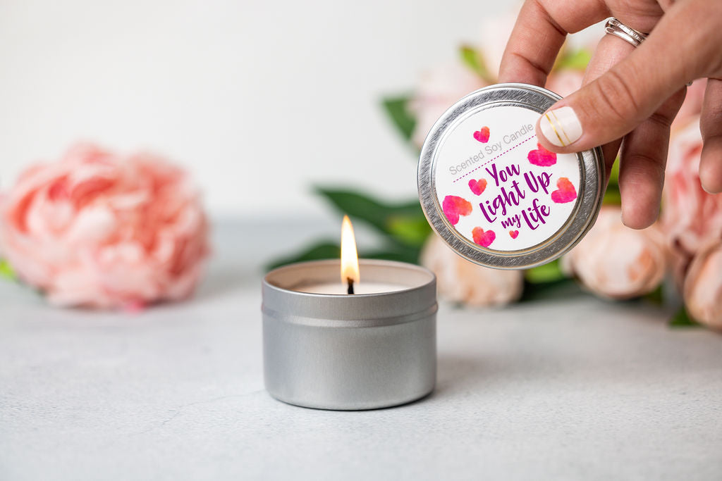 Trio of Tin Soy Candle - Scented with Bergamot and Lavender Essential oils-2