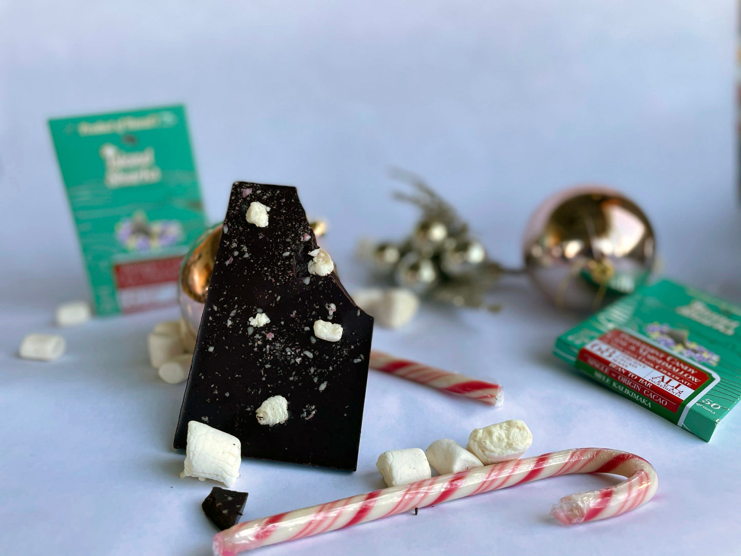 Vegan Peppermint Candycane and Marshmallow Bar-3