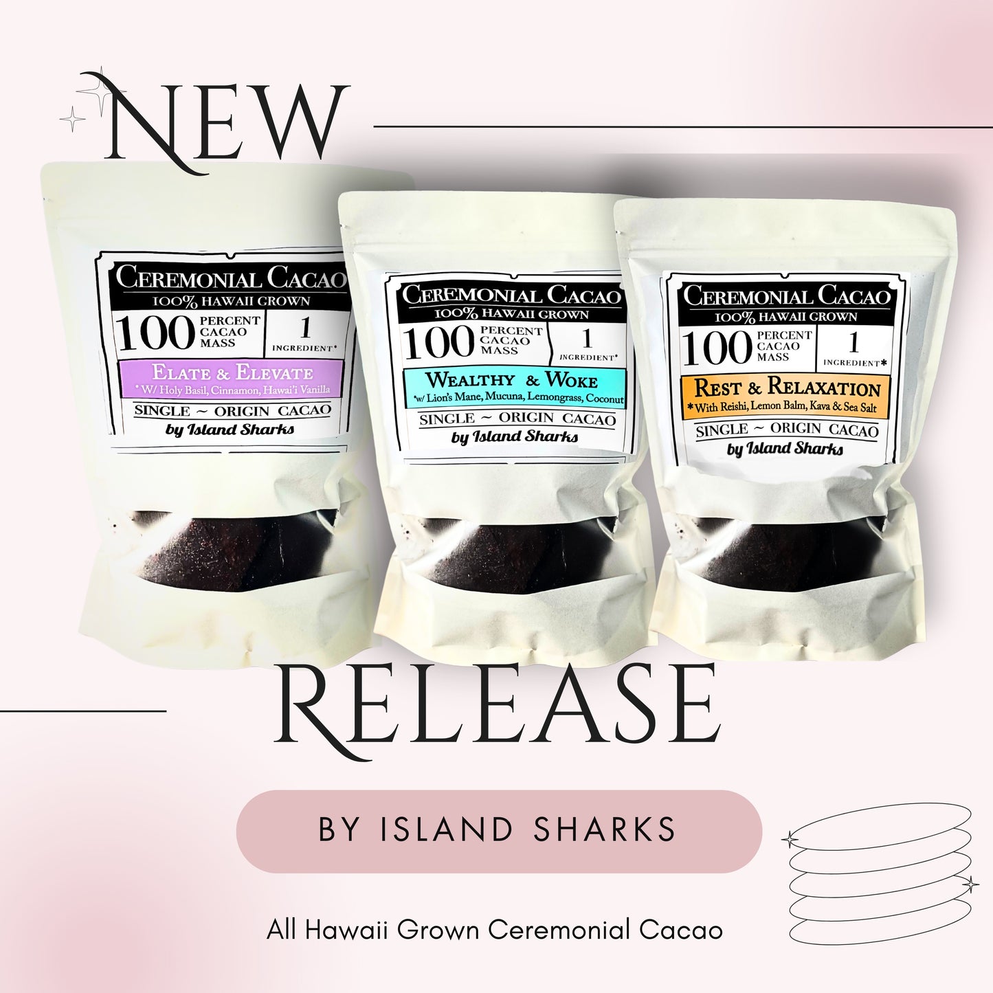 Hawaii Ceremonial Cacao w/ Rose-7