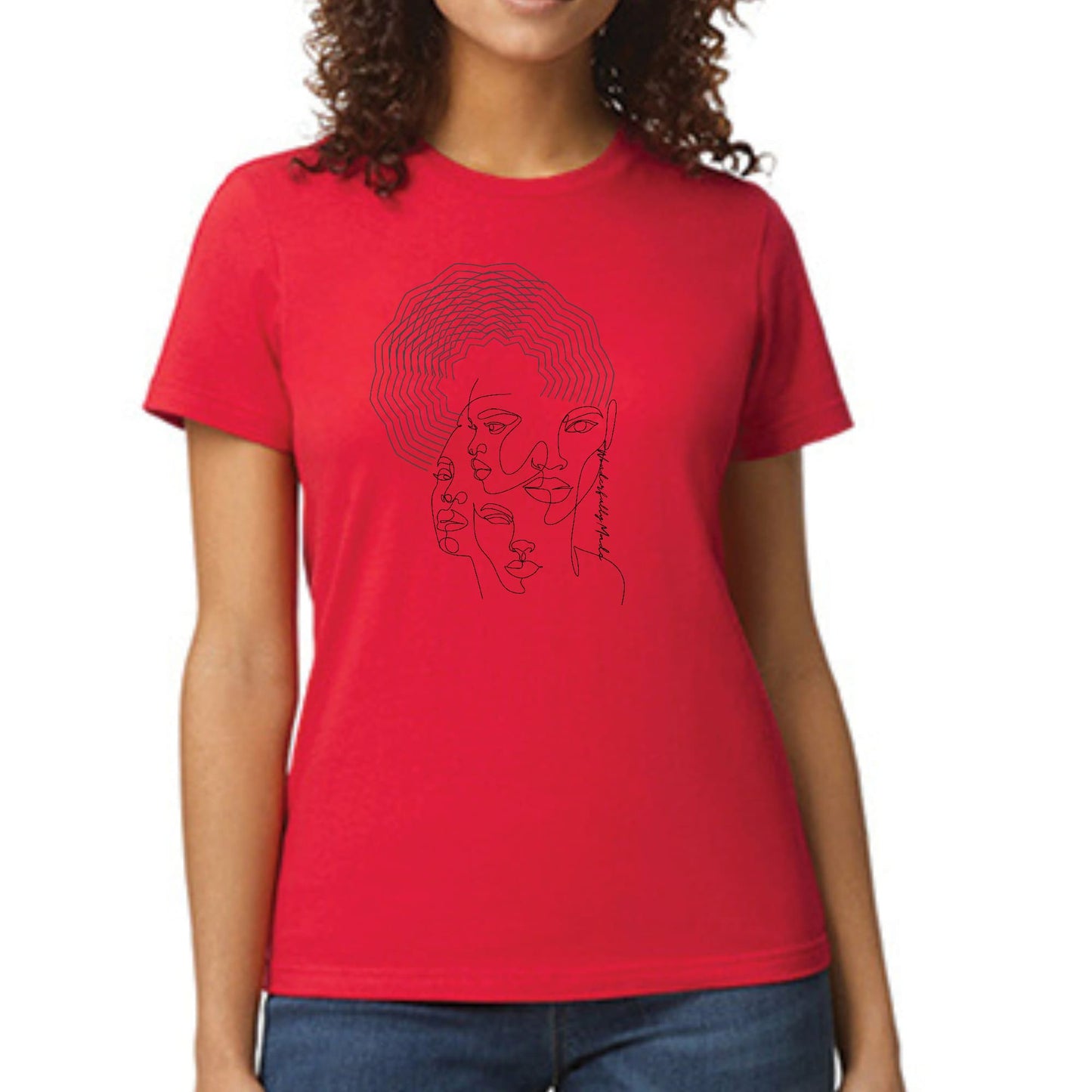 Womens Graphic T-shirt Every Woman is Wonderfully Made Black-1