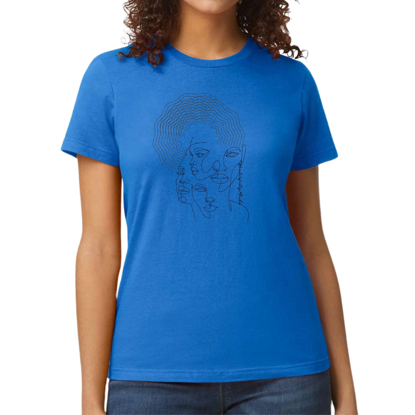 Womens Graphic T-shirt Every Woman is Wonderfully Made Black-2