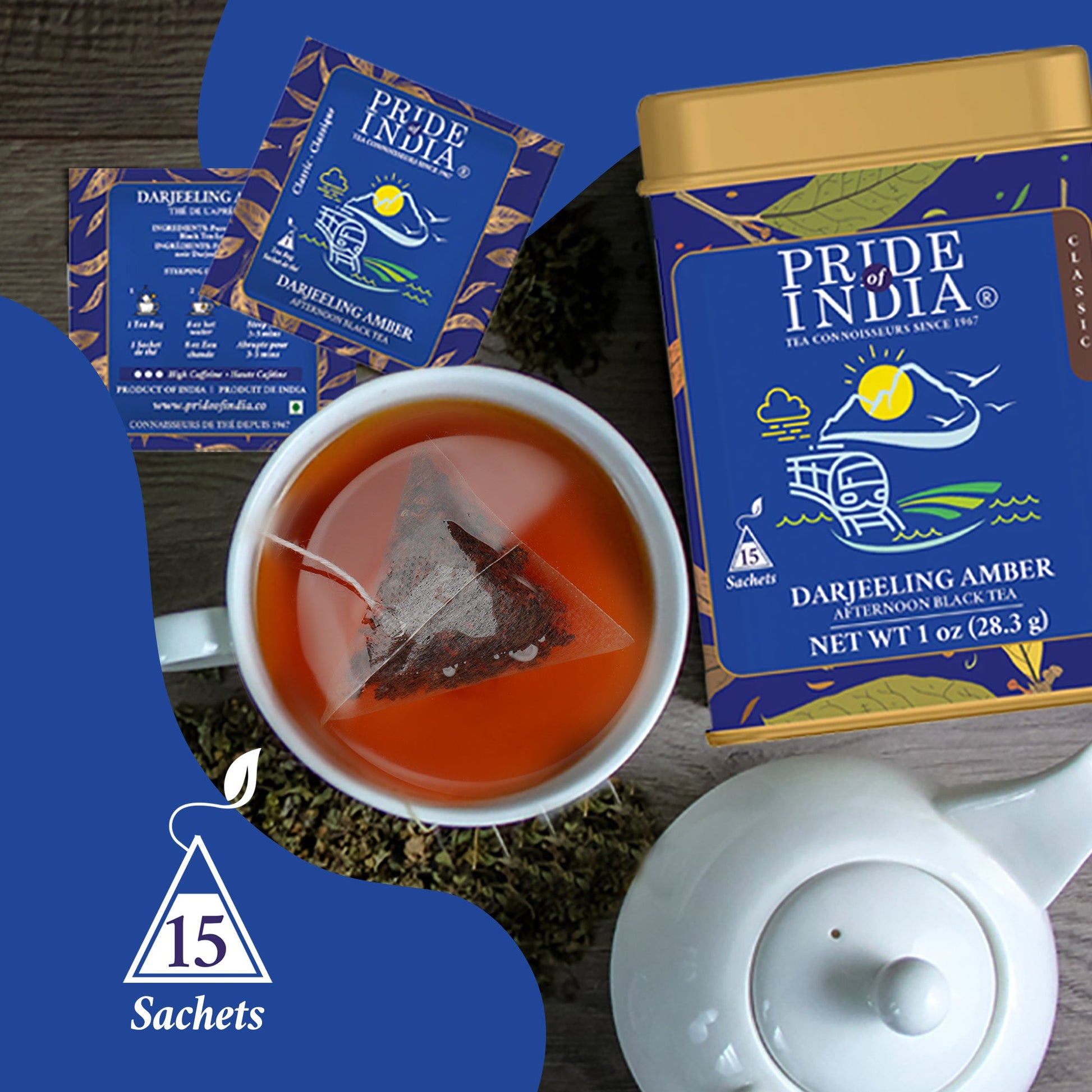 Darjeeling Amber - Afternoon Black Tea Bags-1
