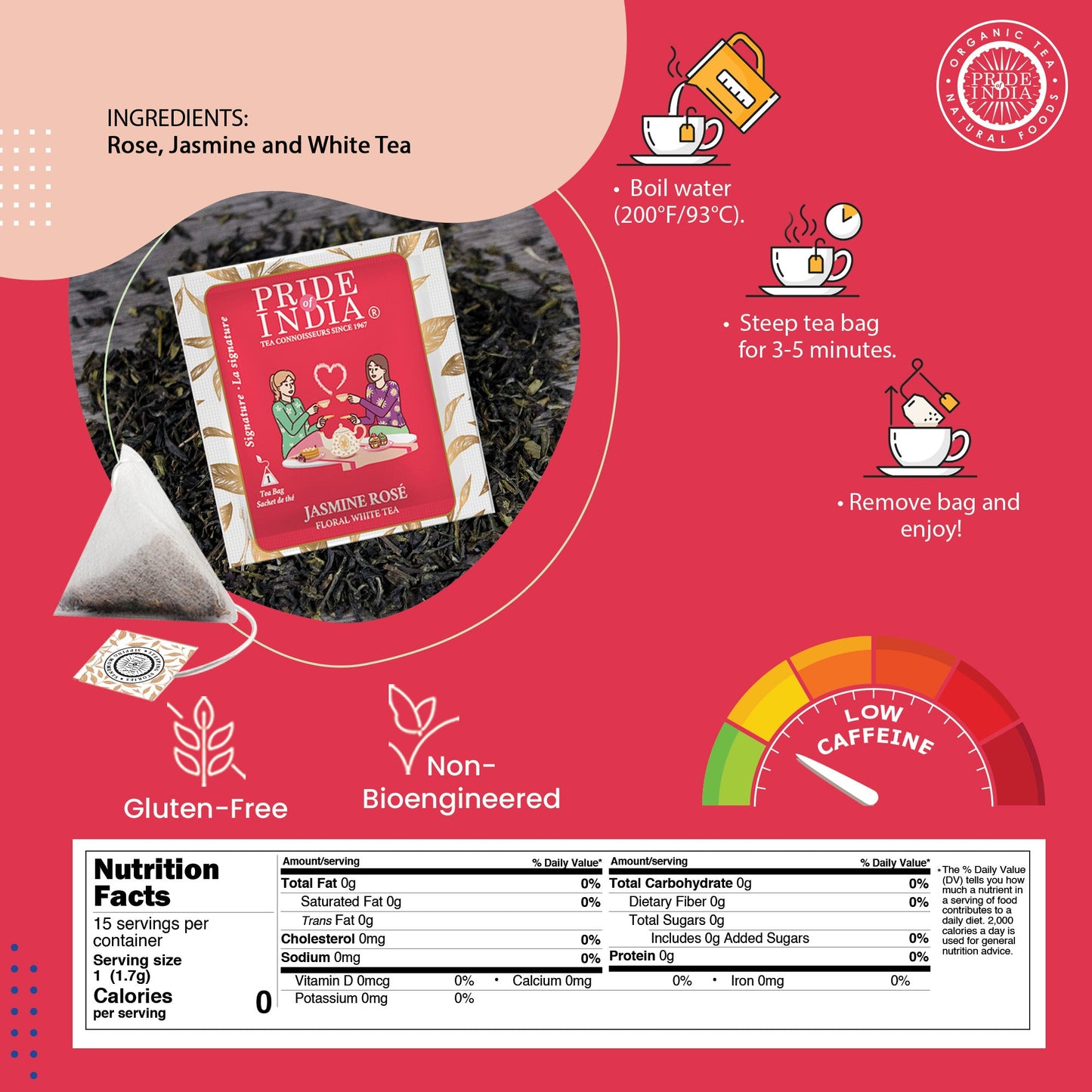 Jasmine Rose - Floral White Tea Bags-3