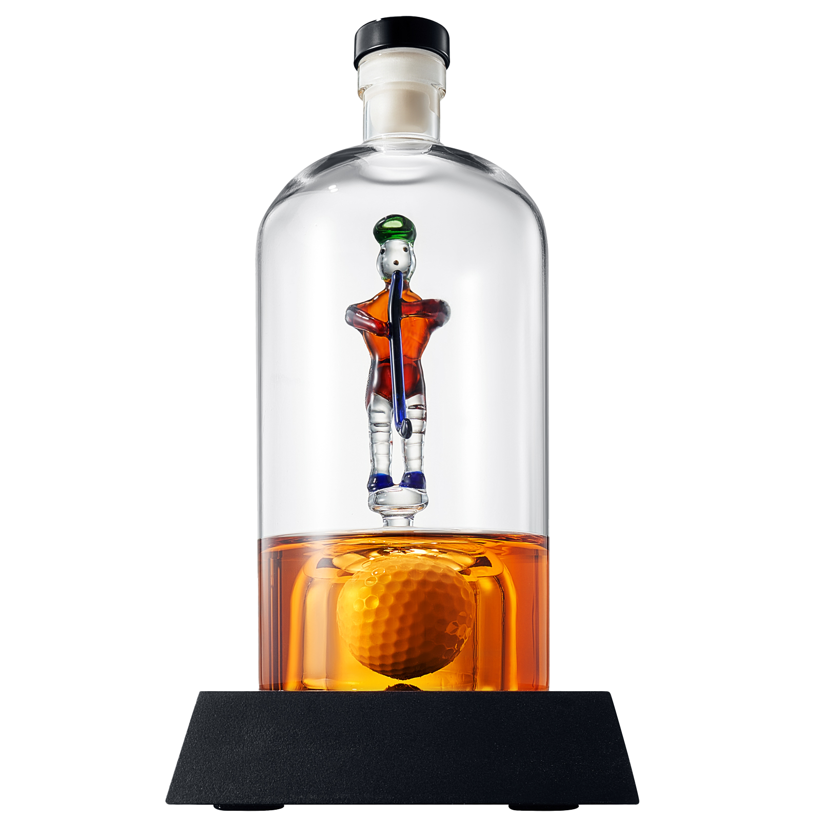 Golfer Decanter Whiskey Decanter - The Wine Savant, Golf Gifts for Both Men & Women, Golf Accessories, Golfer Gifts, Based on A Replica Human Golfing (750ml Decanter)-0