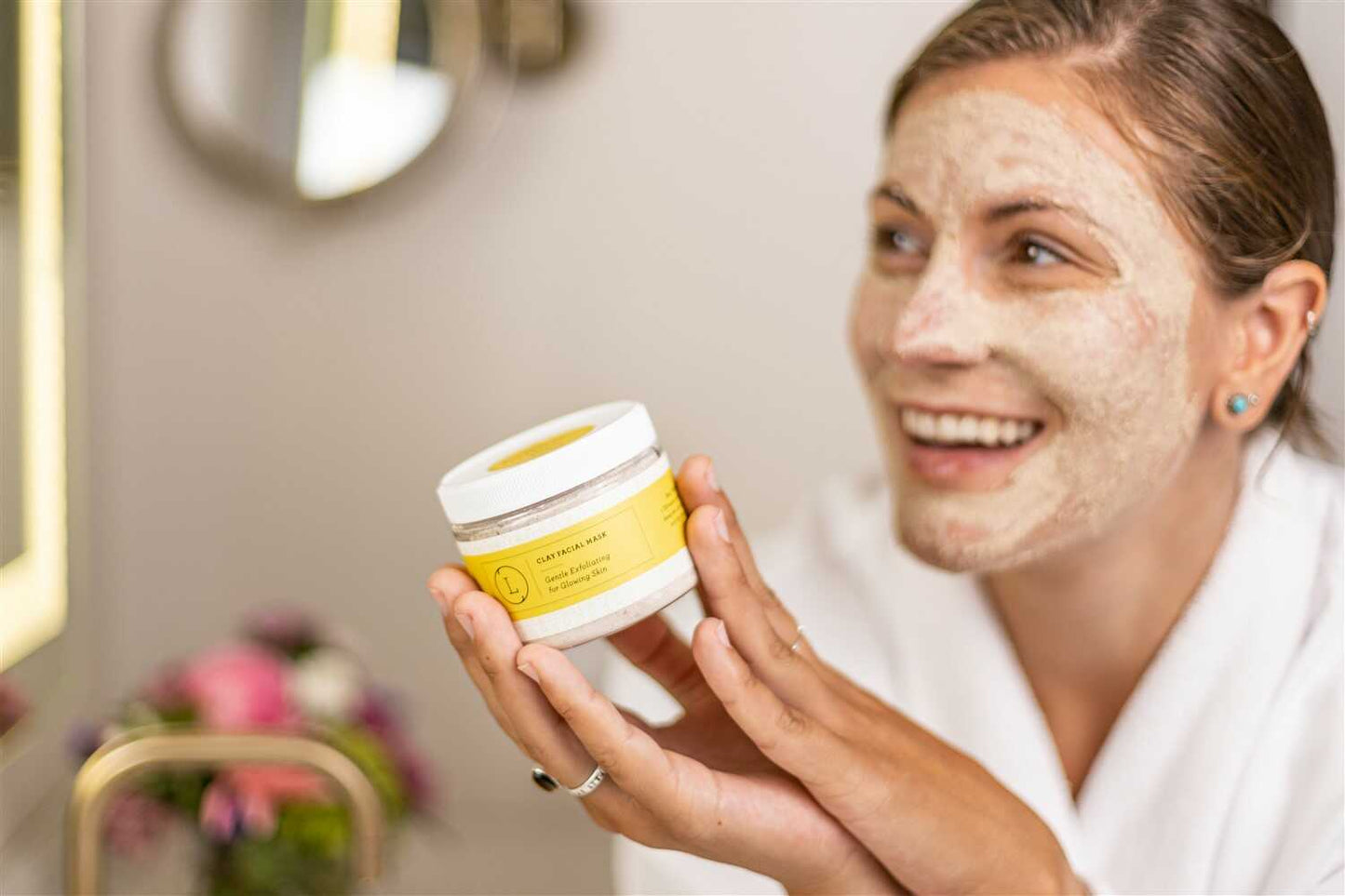 Natural Clay Facial Mask, Exfoliating Mask, Glowing skin Mask-1