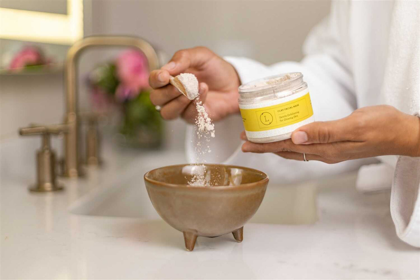 Natural Clay Facial Mask, Exfoliating Mask, Glowing skin Mask-3