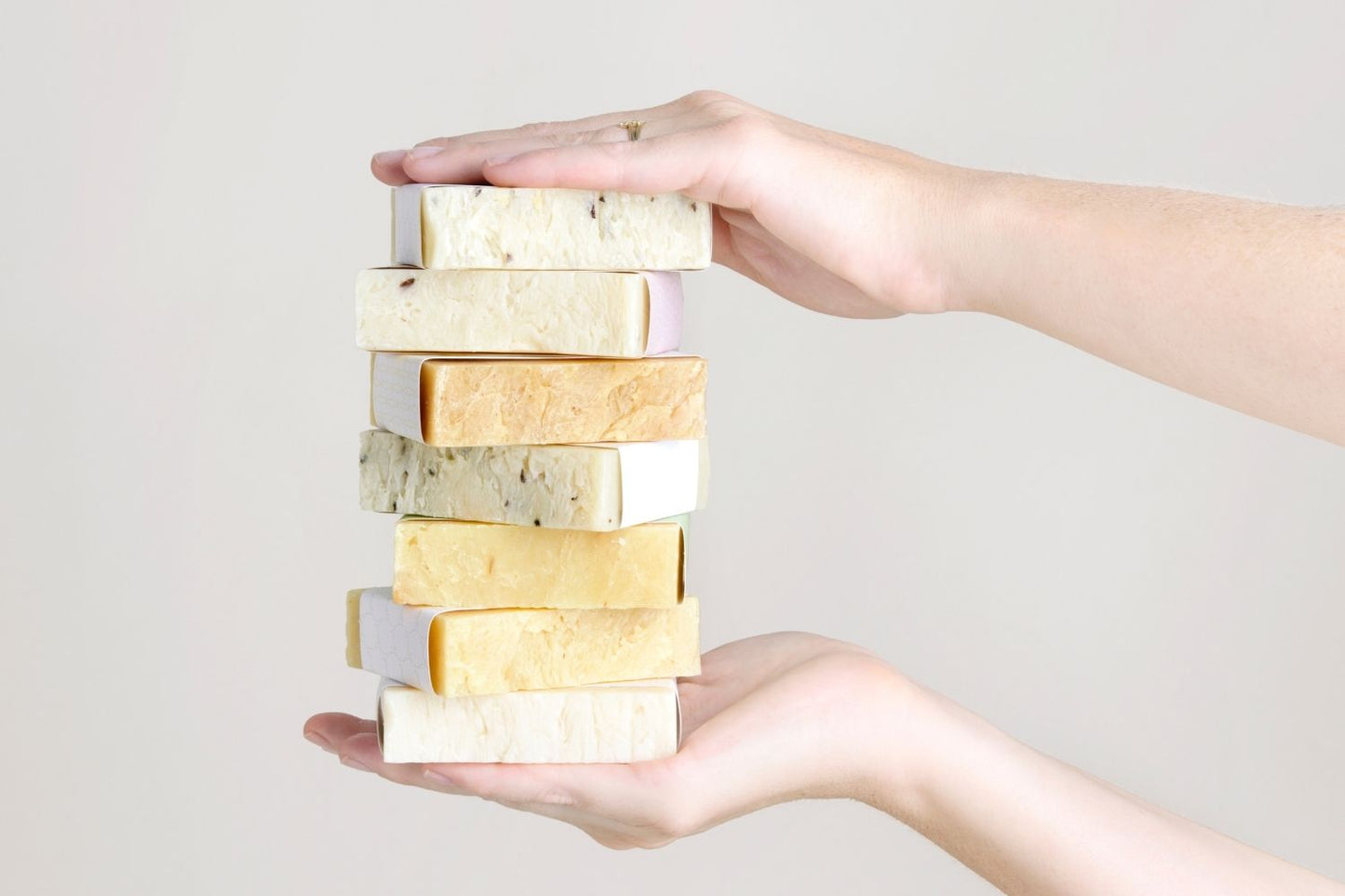 Set of  6 Handmade cold process ,Natural Soap Bars in gift Set box-3