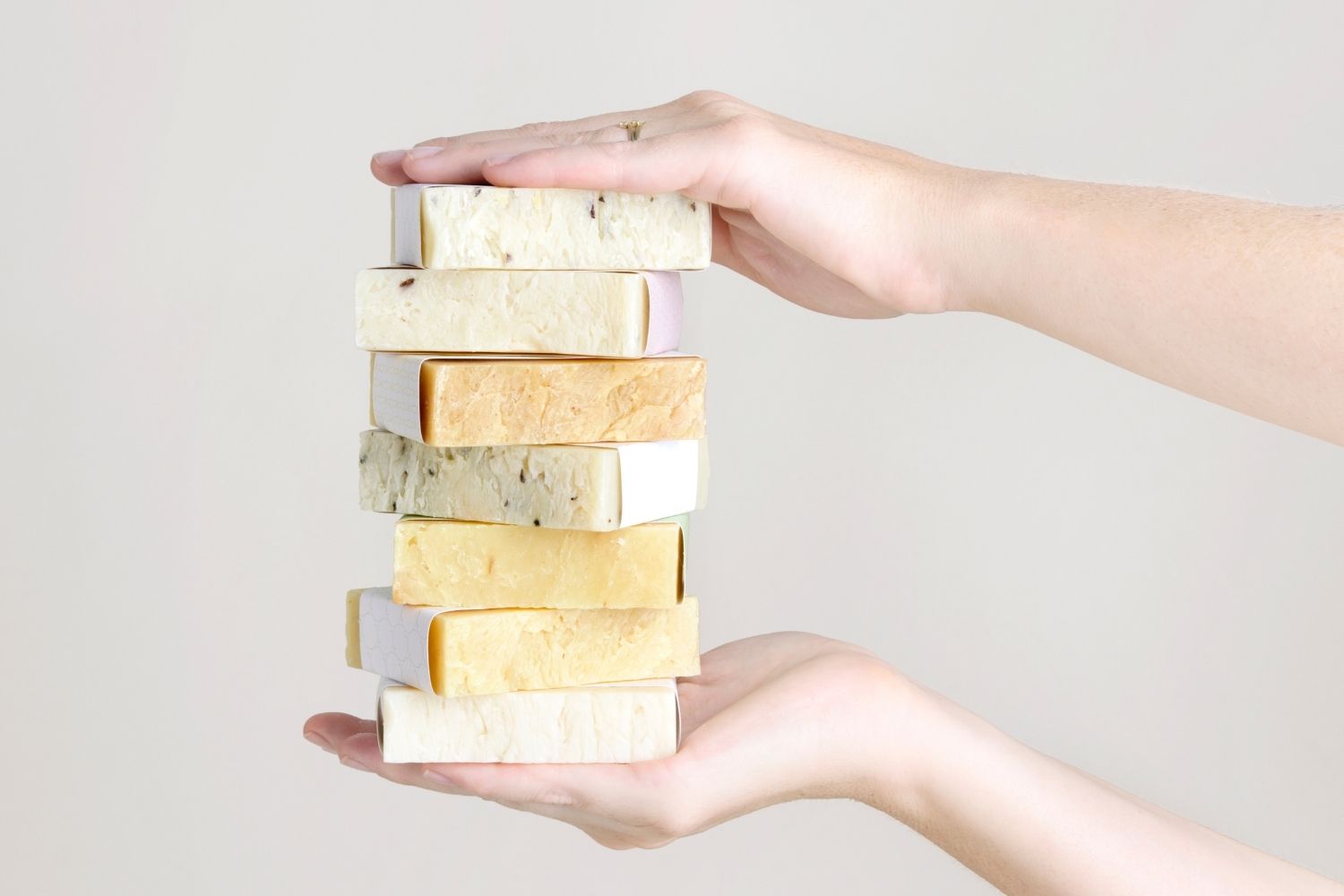 Set of  6 Handmade cold process ,Natural Soap Bars in gift Set box-3