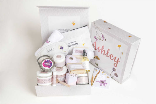 A Special Day Gift, Birthday Gift Basket, Lavender Natural Bath & Body-0