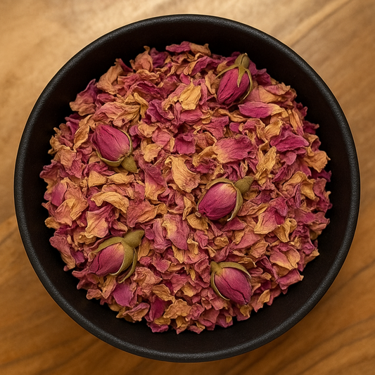 Pink Rose Buds & Petals Whole (Rosa Spp.)-0