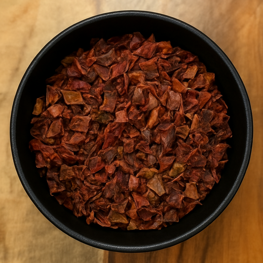 Red Bell Peppers Cut (Capsicum Annuum)-0