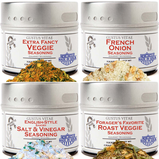 Air Fryer Ultimate Veggies Seasoning Set - Artisanal Spice Blends Four Pack-0