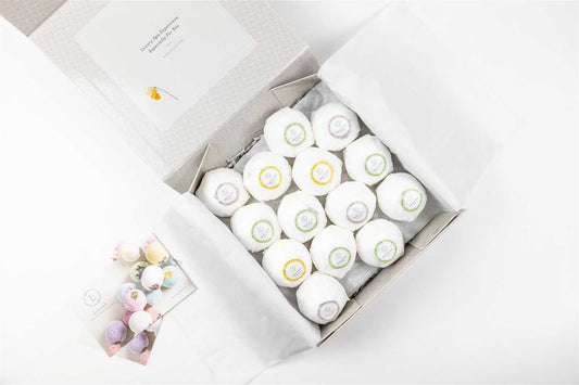 Bath Bombs Gift Box, Set of 14 Big 100% Natural Relaxing Bath Bombs-0