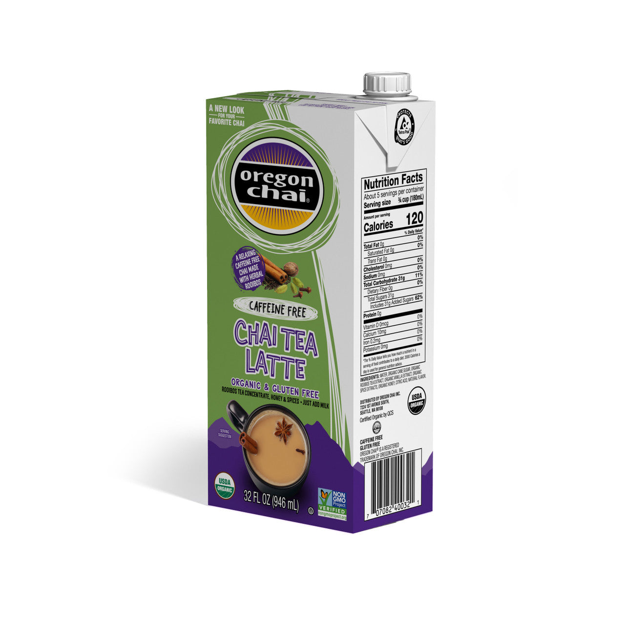 Oregon Chai Chai Conc Herbal Decaf (6x32 Oz)-1