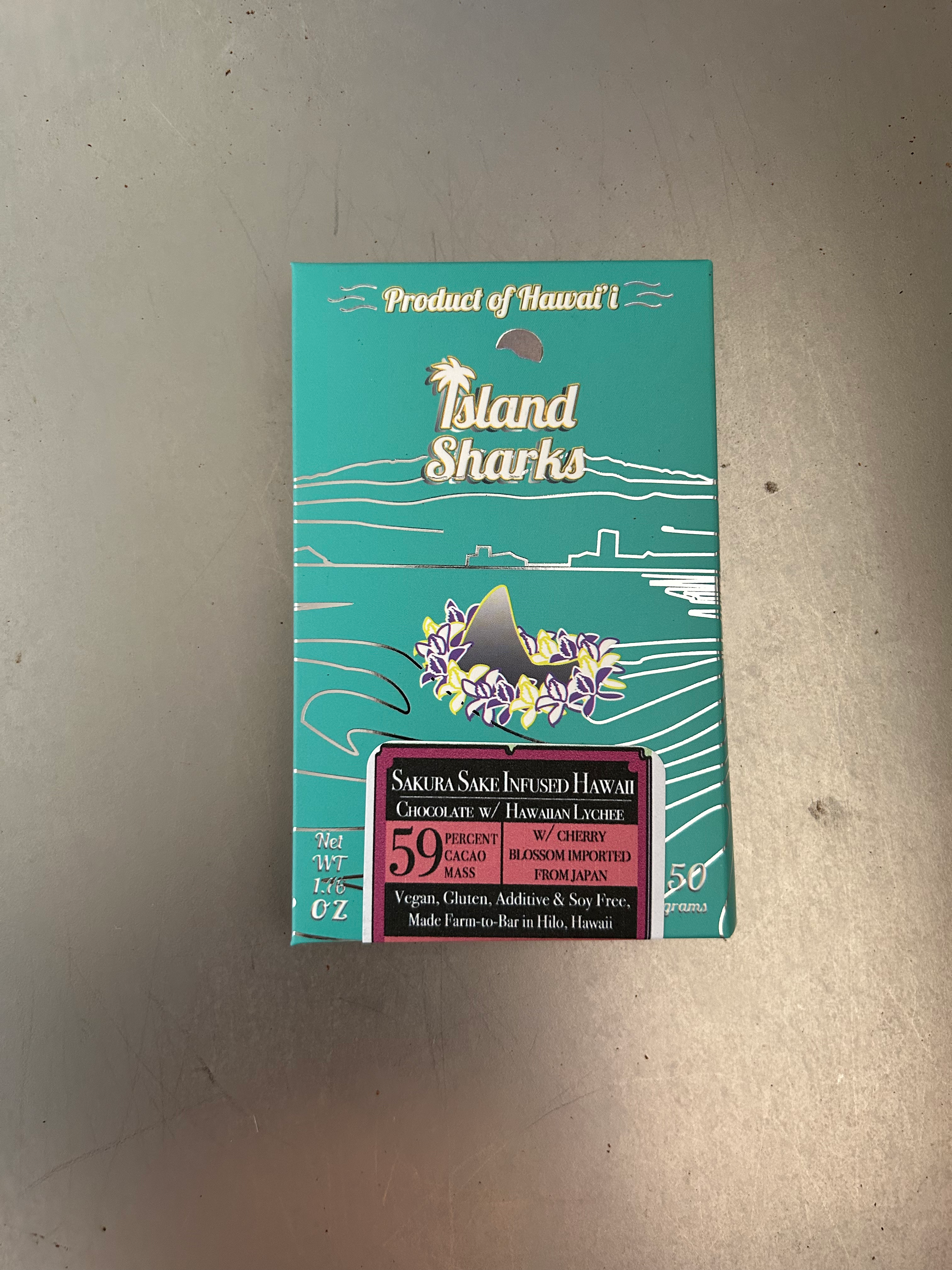 Sakura Sake Infused Hawaii Chocolate w/ Dried Big Island Lychee-0