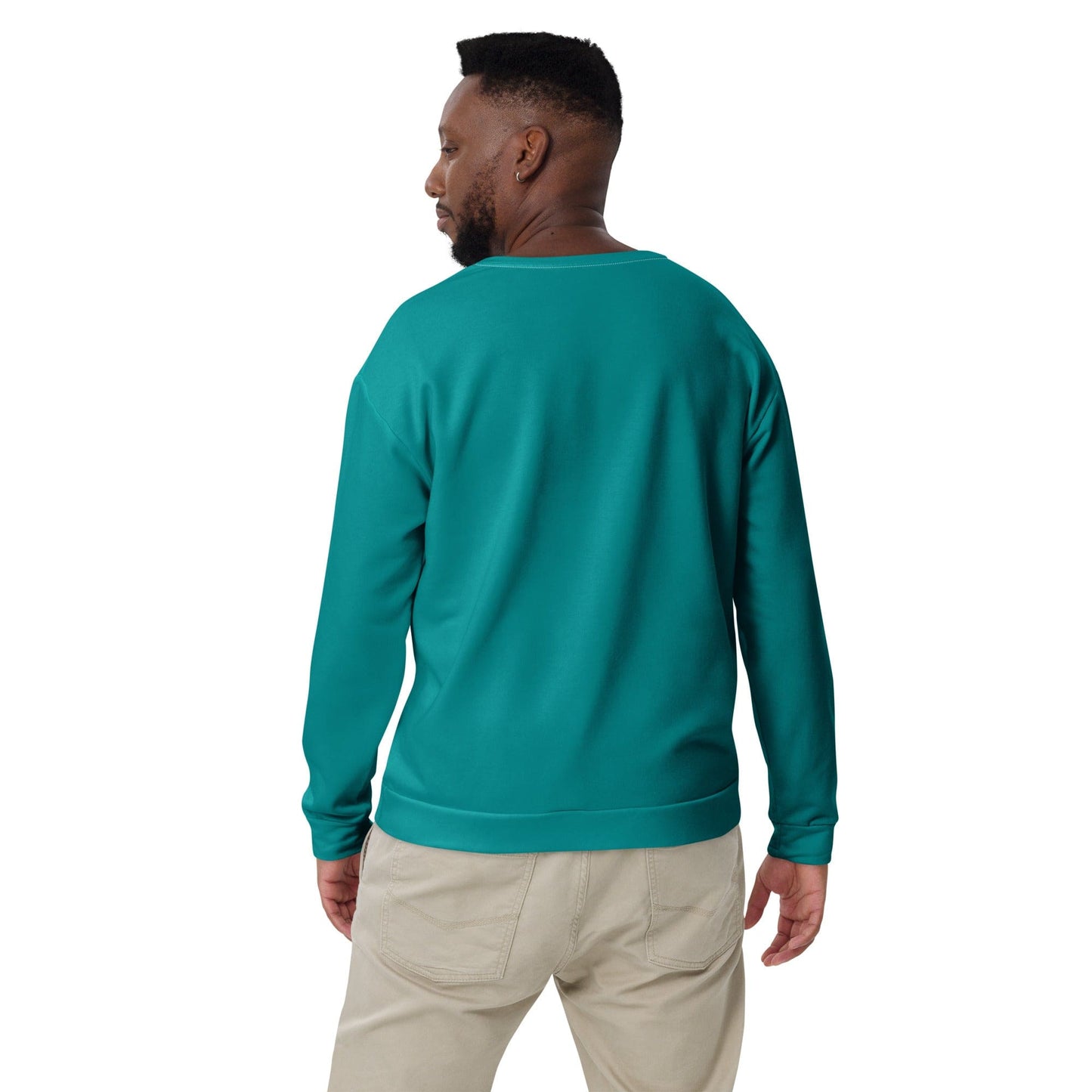 Graphic Sweatshirt for Men - Dark Teal Green-1