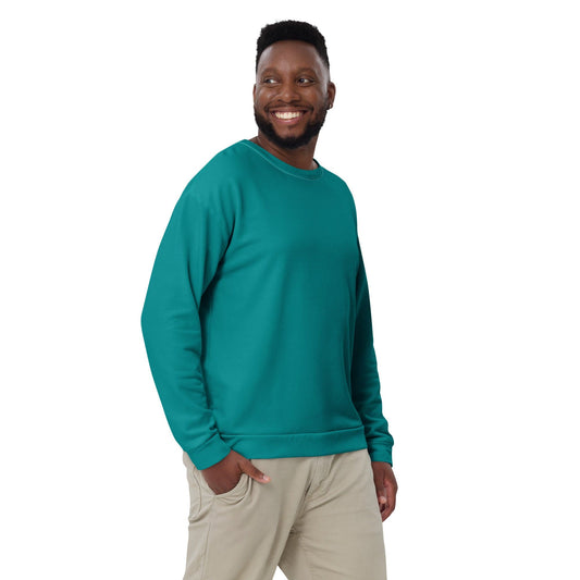 Graphic Sweatshirt for Men - Dark Teal Green-0