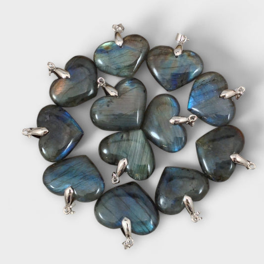 Labradorite Heart Pendant-0