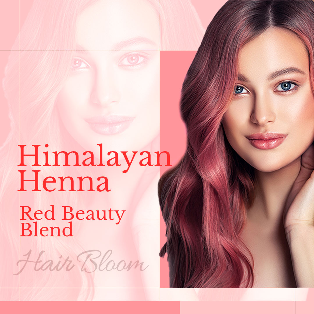 Hair Bloom Natural Red Hair Color- Henna w/ Mixed Himalayan Herbs Hair Color Powder- 12 Individual Sachets (10 gm each)- Reusable Brush & Tray Included-4